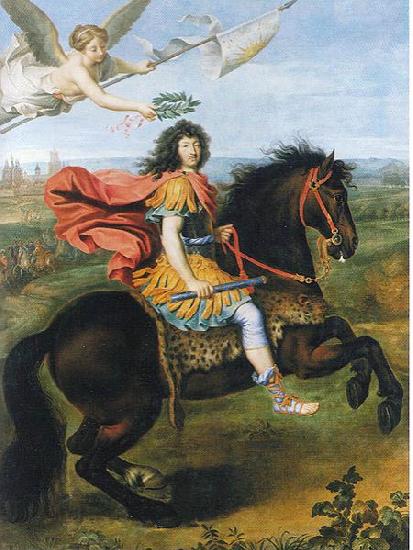  Louis XIV of France riding a horse